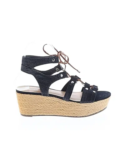 Pre-owned Unisa Wedges In Blue