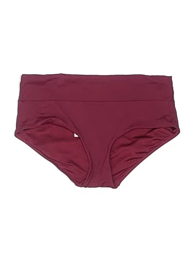 Pre-owned Athleta Swimsuit Bottoms In Burgundy