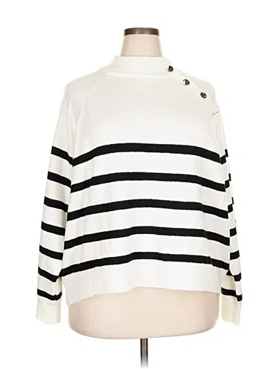 Pre-owned New York And Company Pullover Sweater In White