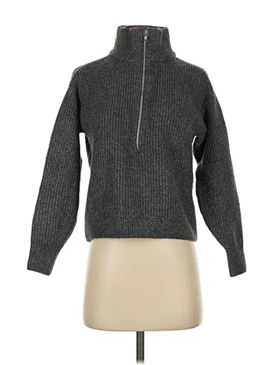 Pre-owned Vince Camuto Fleece Jacket In Gray