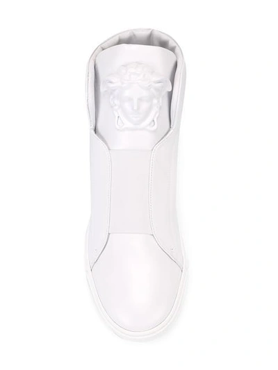 Shop Versace 'palazzo Medusa' Hi In White