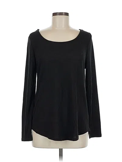 Pre-owned Suzanne Betro Long Sleeve T-shirt In Black