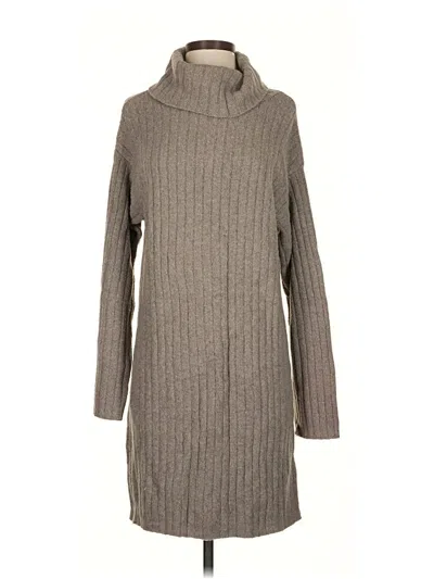 Pre-owned Abercrombie & Fitch Turtleneck Sweater In Gray