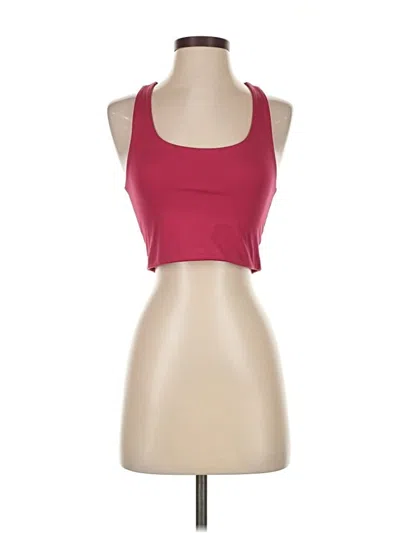 Pre-owned Girlfriend Collective Tank Top Red Halter Neckline Tops
