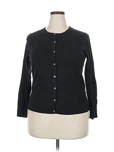 Pre-owned Charter Club Cardigan Sweater In Black