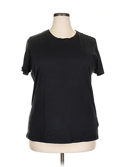 Pre-owned Lands' End Short Sleeve T-shirt In Black