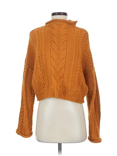 Pre-owned Pilcro Turtleneck Sweater In Orange