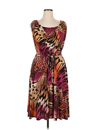 Pre-owned Lane Bryant Cocktail Dress In Brown