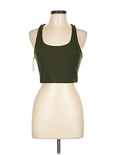 Pre-owned Girlfriend Collective Tank Top Green Halter Neckline Tops