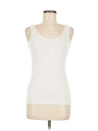 Pre-owned Felina Tank Top Ivory Strapless Neckline Tops In White