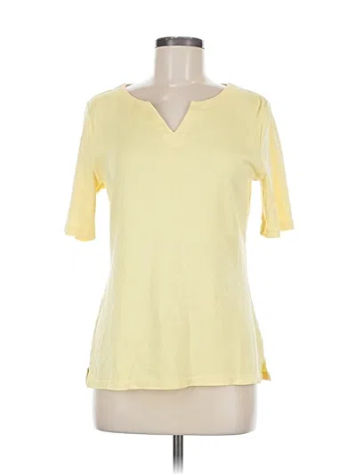Pre-owned Talbots Short Sleeve T-shirt In Yellow