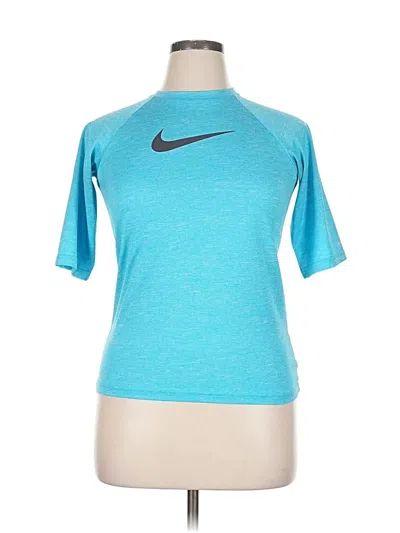 Pre-owned Nike Active T-shirt In Blue
