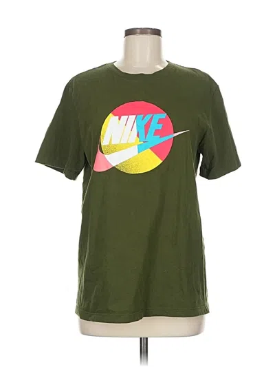 Pre-owned Nike Short Sleeve T-shirt In Green