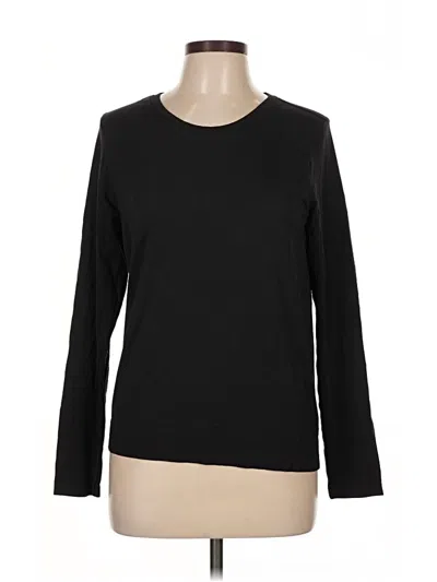 Pre-owned Athleta Long Sleeve T-shirt In Black
