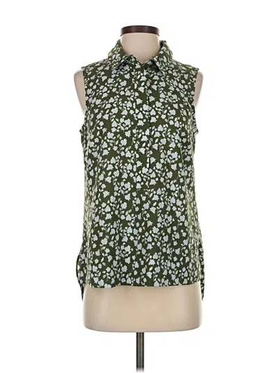 Pre-owned Cabi Sleeveless Blouse In Green