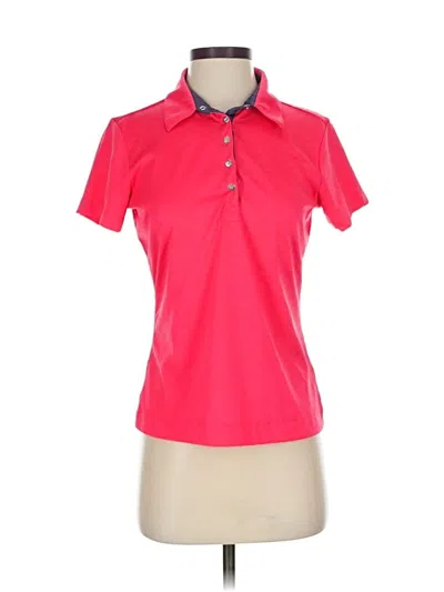 Pre-owned Nike Short Sleeve Polo Shirt In Pink