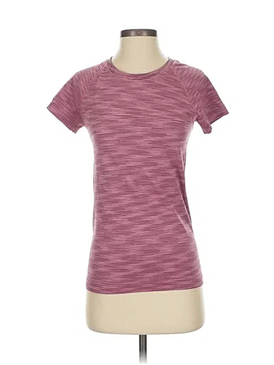 Pre-owned Athleta Active T-shirt In Burgundy