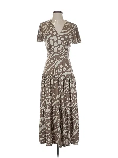 Pre-owned Cabi Casual Dress In Brown