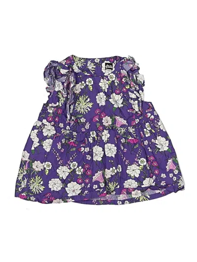 Pre-owned Tea Kids' Sleeveless Blouse In Purple