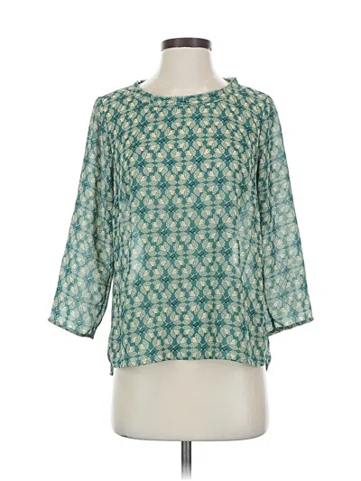 Pre-owned Cabi 3/4 Sleeve Blouse In Blue