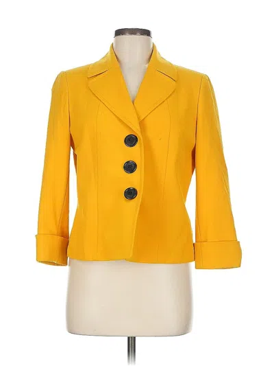 Pre-owned Tahari By Asl Blazer Jacket In Yellow
