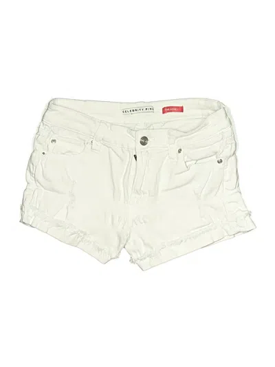 Pre-owned Celebrity Pink Denim Shorts In White