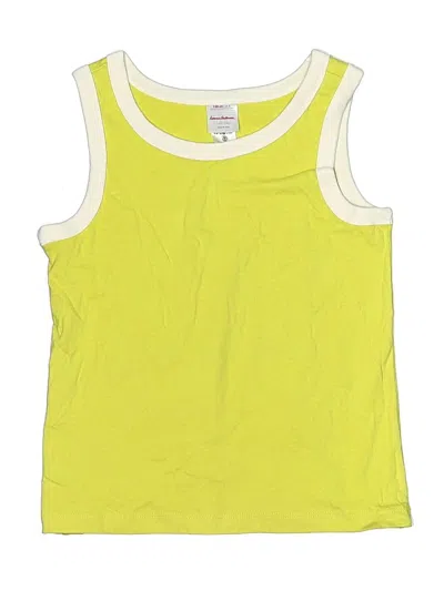 Pre-owned Hanna Andersson Kids' Sleeveless T-shirt In Yellow