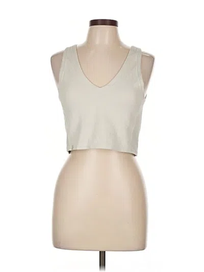Pre-owned Lululemon Athletica Tank Top Tan Halter Neckline Tops In Brown