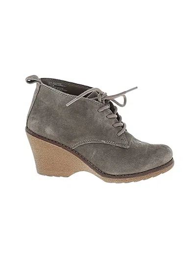 Pre-owned White House Black Market Outlet Ankle Boots In Gray