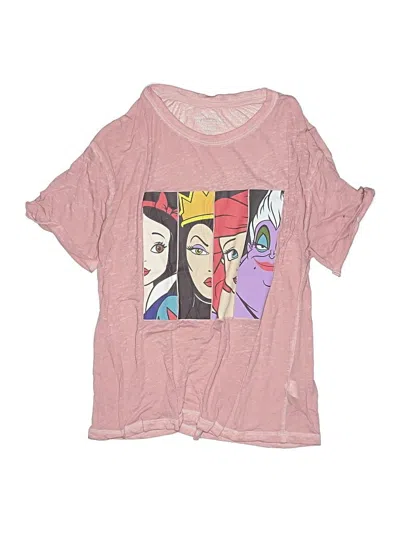 Pre-owned Disney Princess Kids' Short Sleeve T-shirt In Pink