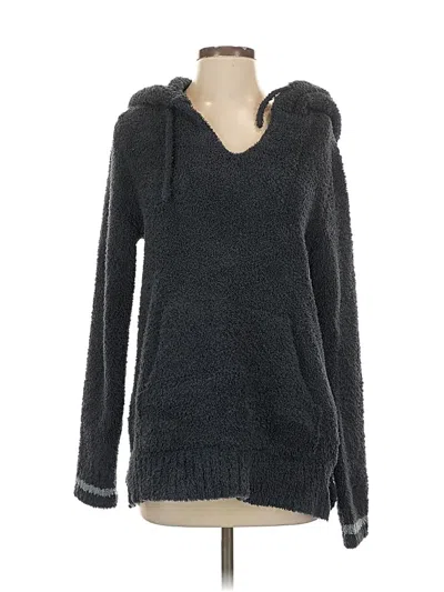 Pre-owned Barefoot Dreams Pullover Hoodie In Gray