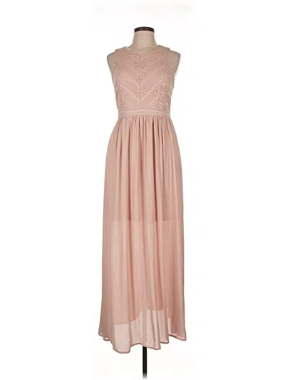 Pre-owned Francesca's Cocktail Dress In Brown