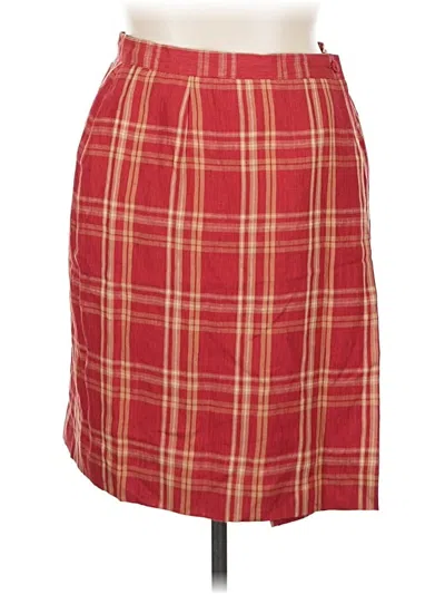 Pre-owned Jones New York Casual Skirt In Red