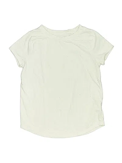 Pre-owned Cat & Jack Kids' Short Sleeve T-shirt In White