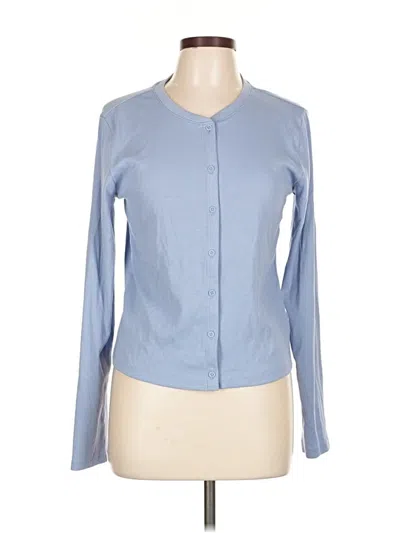 Pre-owned Gap Long Sleeve Polo Shirt In Blue