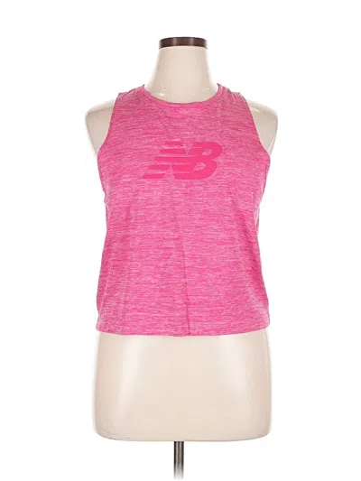Pre-owned New Balance Active Tank Top In Pink