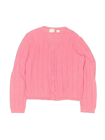 Pre-owned Gap Kids' Cardigan Sweater In Pink
