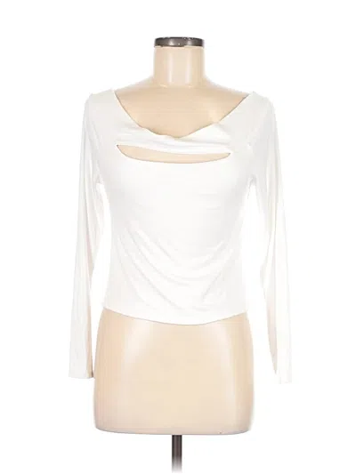 Blue Life Long Sleeve Top Ivory Cowl Neck Tops In White