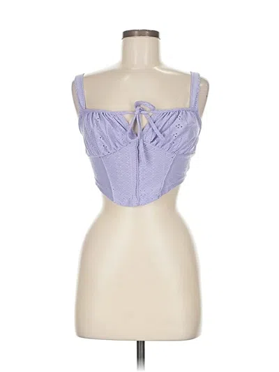 Pre-owned Shein Tank Top Purple Strapless Neckline Tops