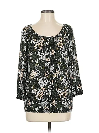 Pre-owned Michael Michael Kors 3/4 Sleeve Blouse In Black