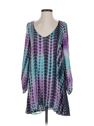 Pre-owned Lovers & Friends 3/4 Sleeve Blouse In Purple