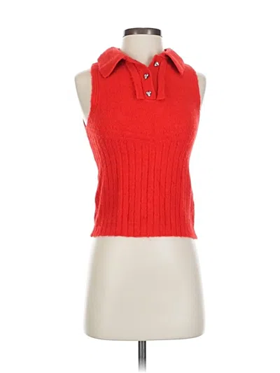 Pre-owned Zara Sweater Vest In Red