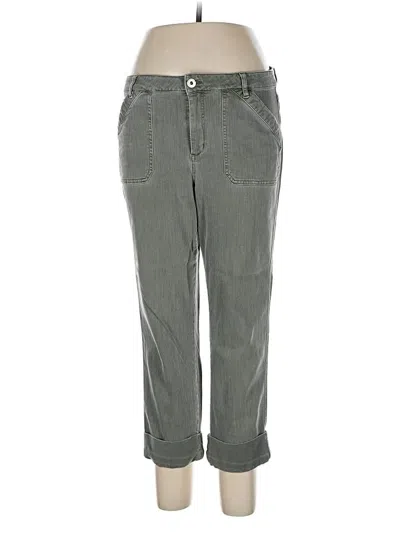 Pre-owned Jjill Casual Pants In Green