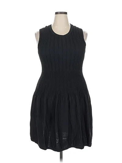 Pre-owned Textile By Elizabeth And James Casual Dress In Black