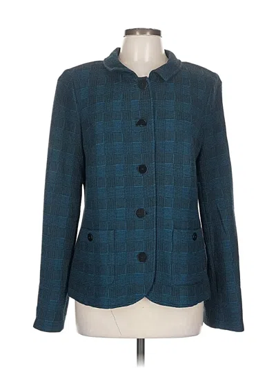 Pre-owned Nina Mclemore Blazer Jacket In Blue