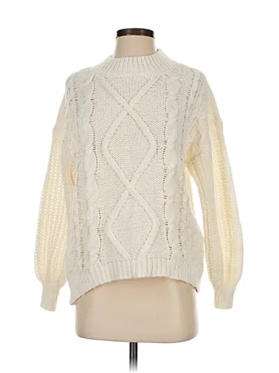 Pre-owned So Pullover Sweater In White