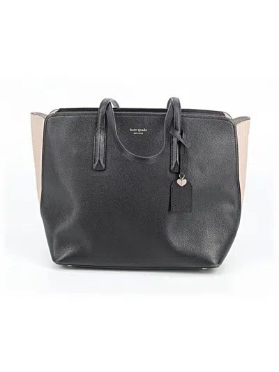 Pre-owned Kate Spade New York Leather Tote Bag In Black