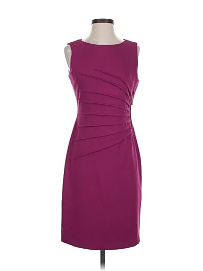 Pre-owned Ivanka Trump Cocktail Dress In Burgundy