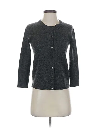 Pre-owned Kate Spade New York Wool Cardigan Sweater In Gray