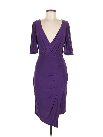 Pre-owned Abs Allen Schwartz Cocktail Dress In Purple